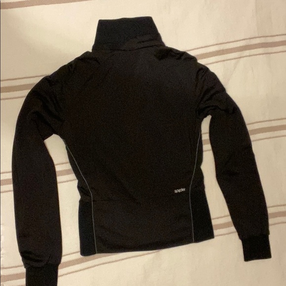 Spyder black collared zip up - Picture 6 of 9